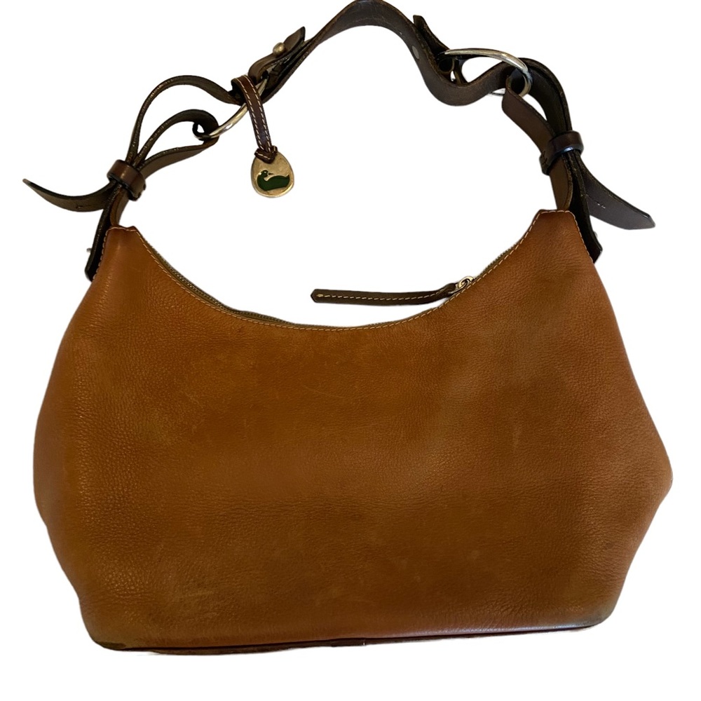 Dooney & Bourke 1975 Hobo Bag Baguette Purse Soft Leather Vintage Bohemian Brown - Picture 6 of 14